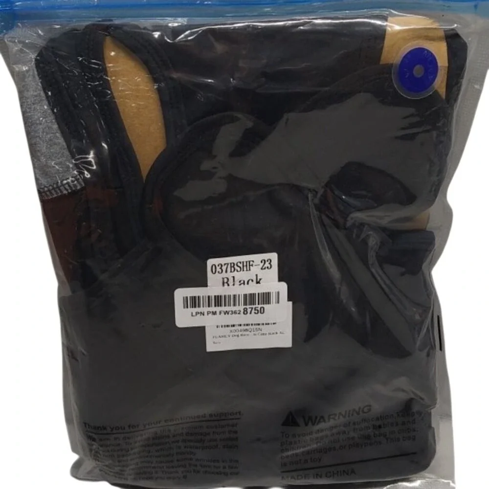 FUAMEY Dog Recovery Suit Black XL Surgery Neuter Spay Shirt Anti Lick Bodysuit